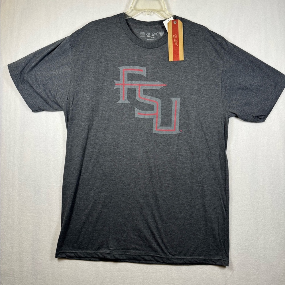 Florida State University Gray FSU Logo Men's T-Shirt NEW WITH TAGS